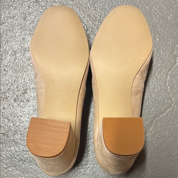 New GAP Women's Light Pink/tan Block Heel Shoes‎ - Picture 4 of 7